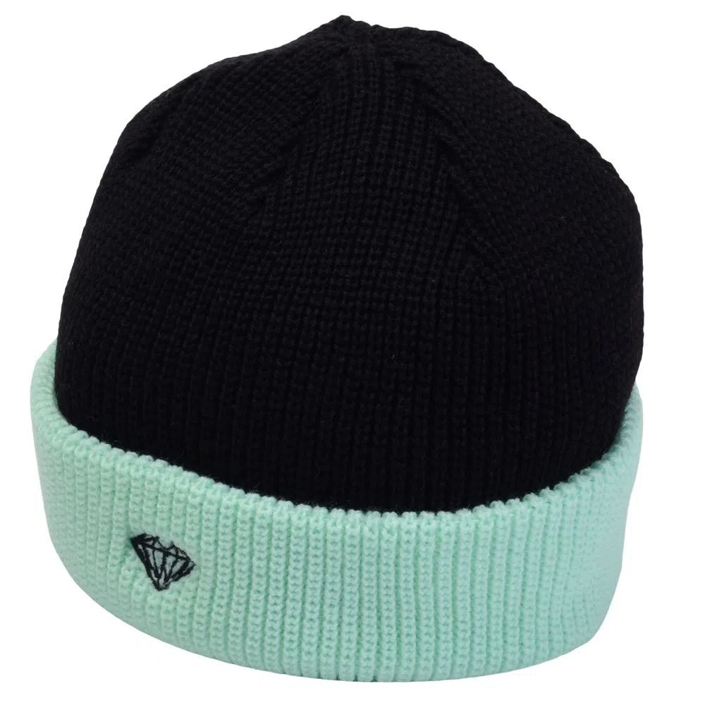 gorro verde e preto