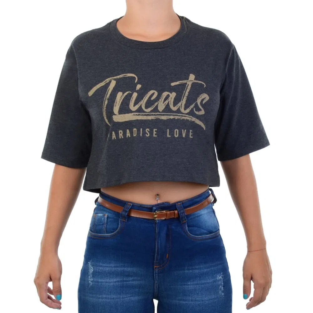 cropped cinza com logo tricats