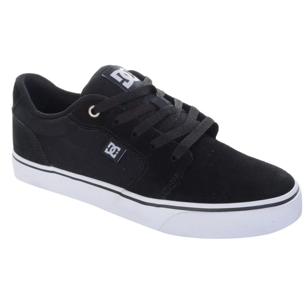 Tênis Unissex DC Shoes Anvil 2 LA Preto e Branco